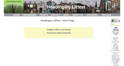 Desktop Screenshot of headingleylitfest.org.uk